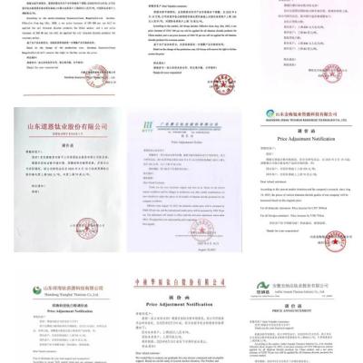The titanium dioxide industry has begun price increases.